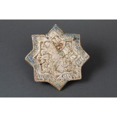 Tile With Phoenix- Iran, End Of The 13th Century