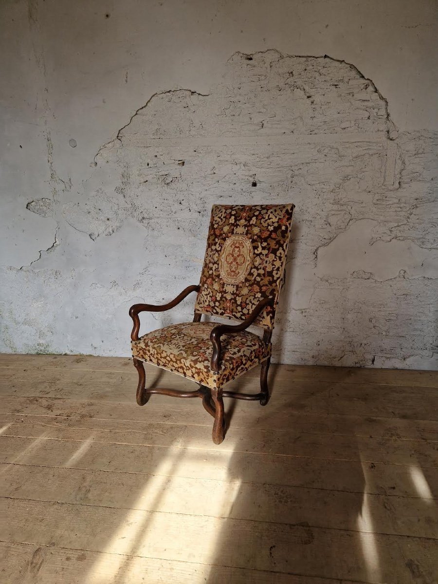 Fauteuil Louis III Noyer