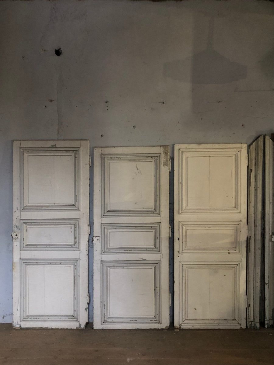 3 Oak Doors With Frames For Two Of Them-photo-4