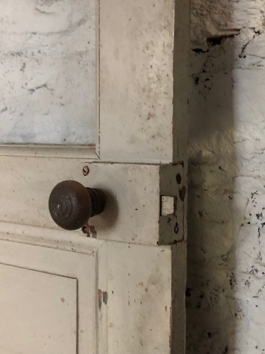 Porte Vitrée En Sapin Peinte-photo-4
