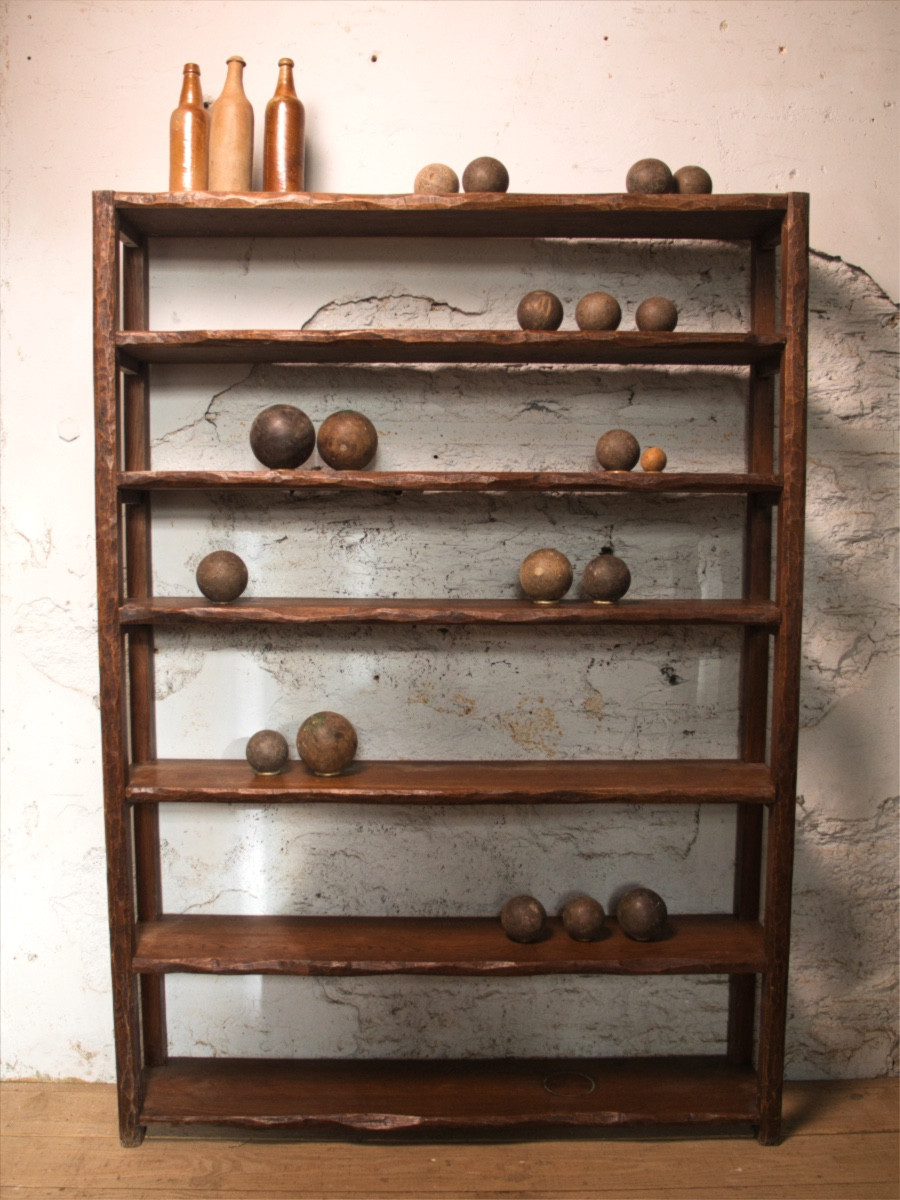 Trompe l'Oeil Wooden Bookcase 