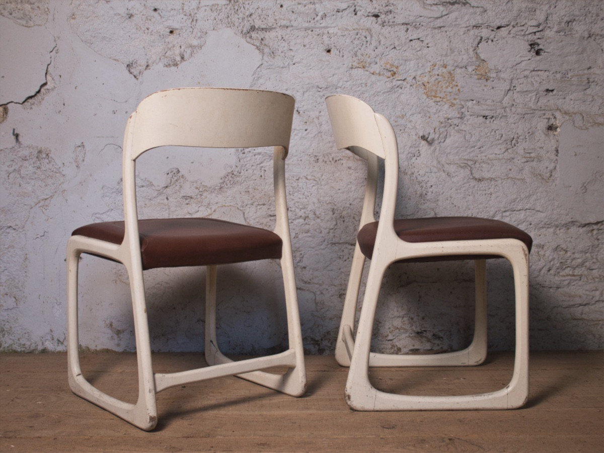 6 Baumann Sleigh-style Chairs-photo-3