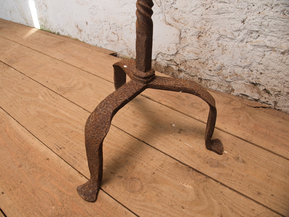 Pique cierge en fer forgé-photo-1