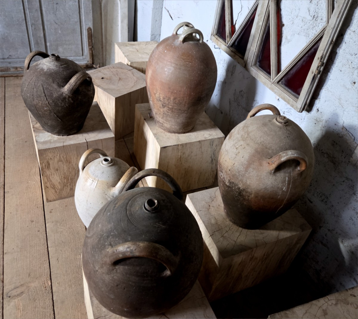 5 grandes jarres en grés de la Borne-photo-3