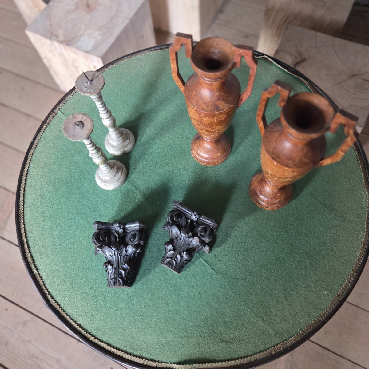 Wooden Cassolettes, Marquees And Candle-holders-photo-3