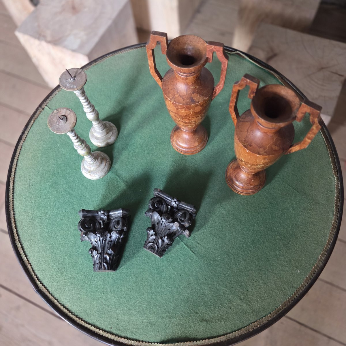 Wooden Cassolettes, Marquees And Candle-holders-photo-4