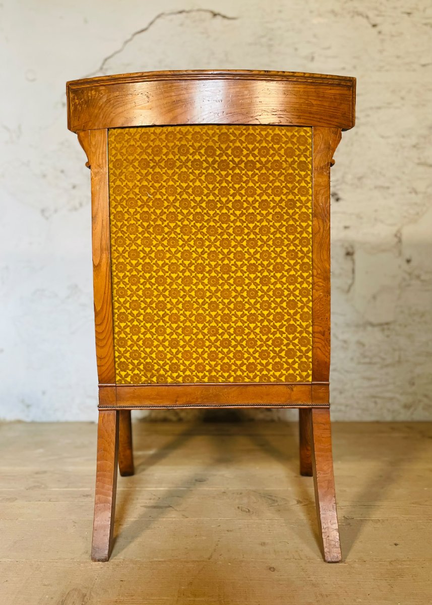 Paire de fauteuil en Frêne époque restauration-photo-4