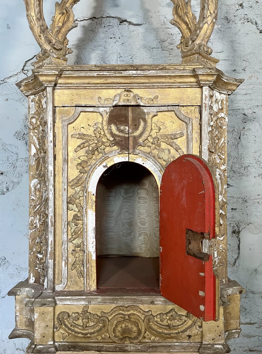 17th-century Gilded Wooden Tabernacle-photo-2