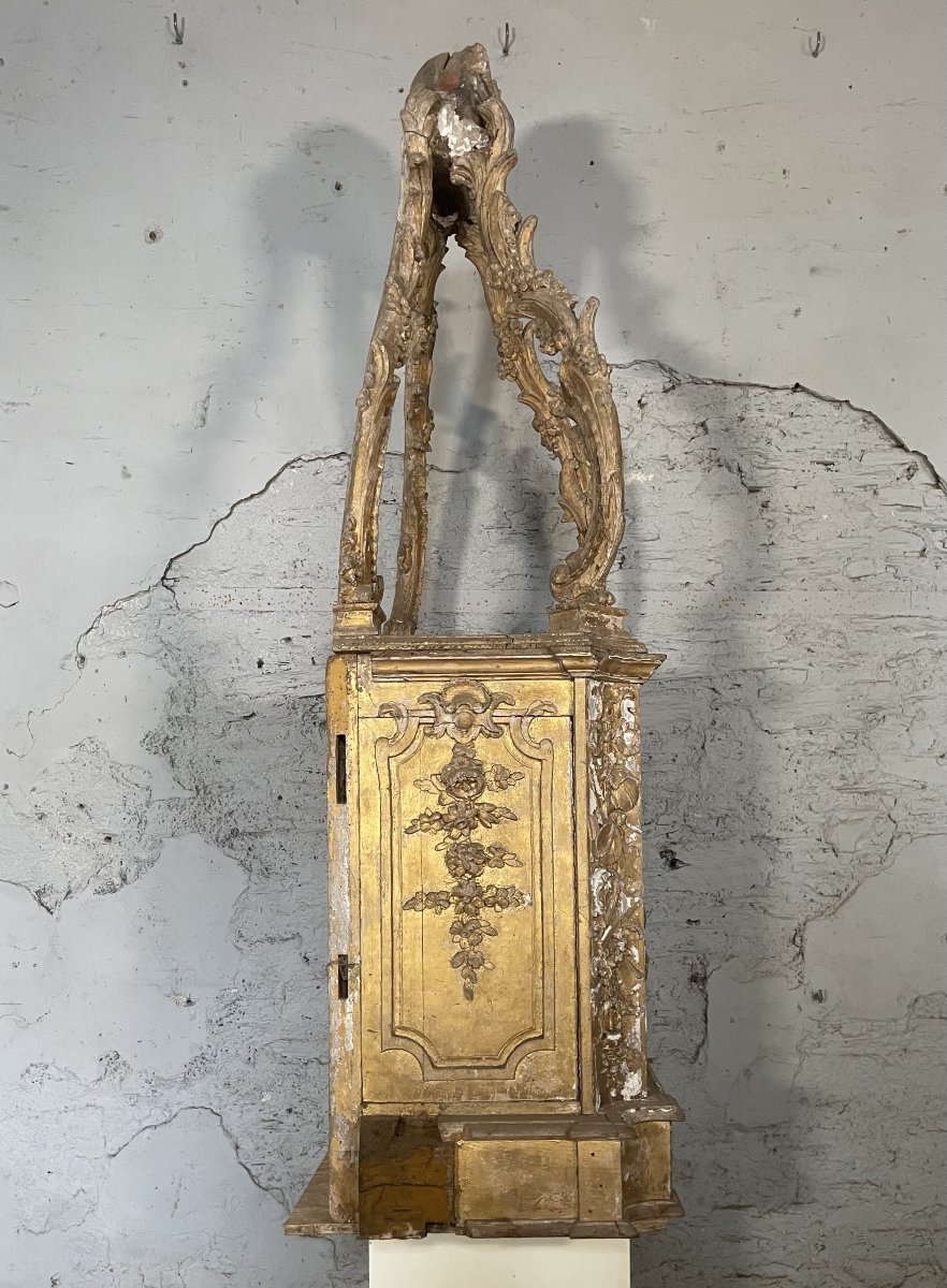 17th-century Gilded Wooden Tabernacle-photo-4