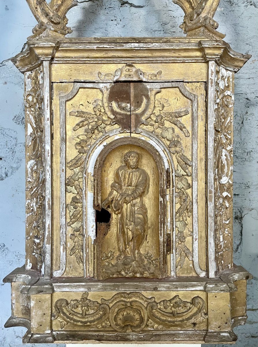 17th-century Gilded Wooden Tabernacle-photo-5