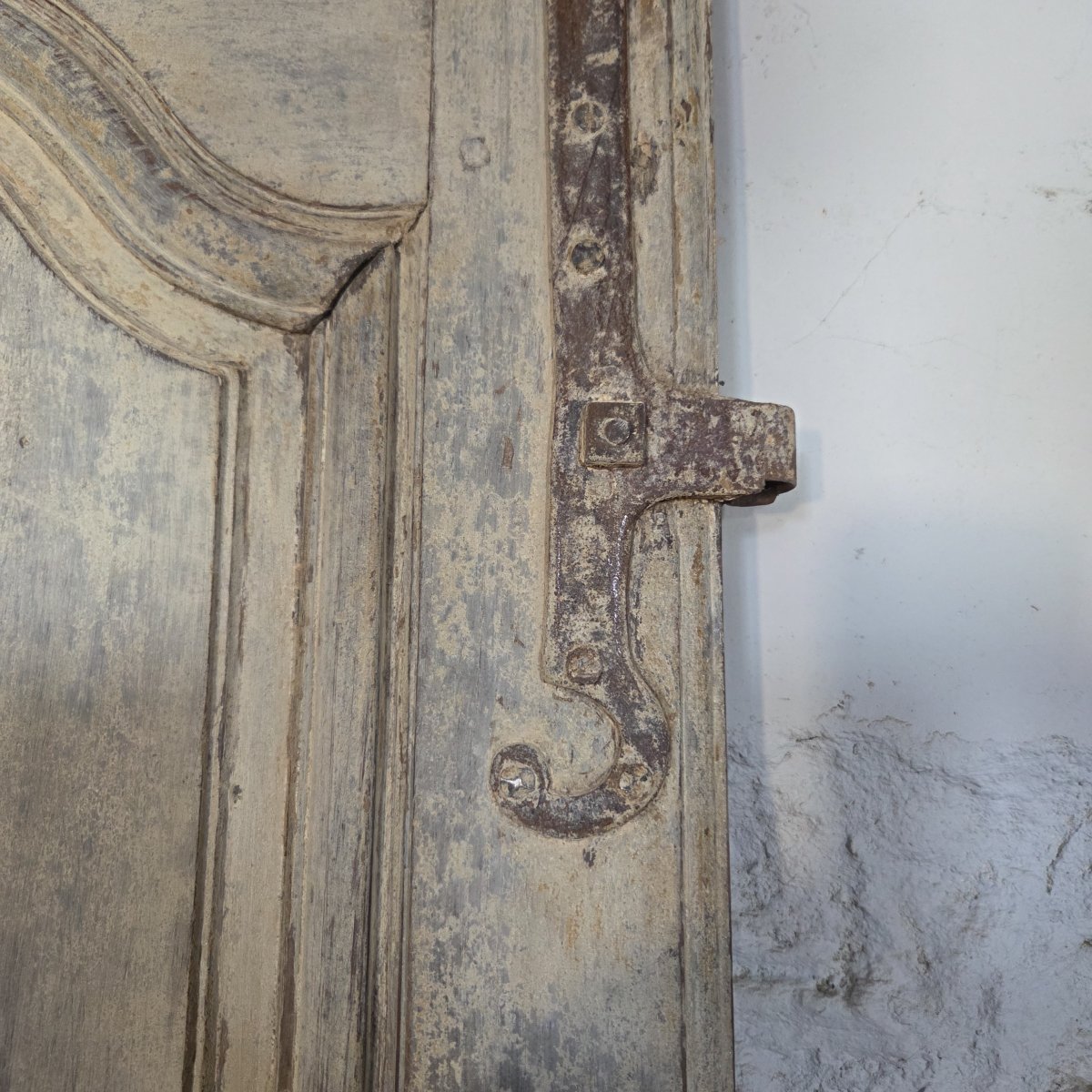 Louis XV-style Door In Painted Oak-photo-3