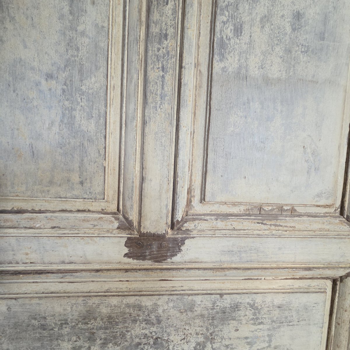 Louis XV-style Door In Painted Oak-photo-2
