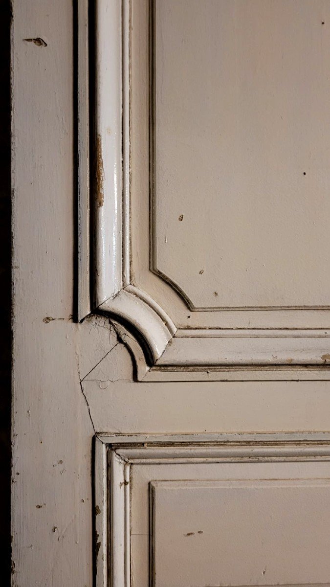 Lot De 6 Portes Louis XIV En Sapin -photo-3