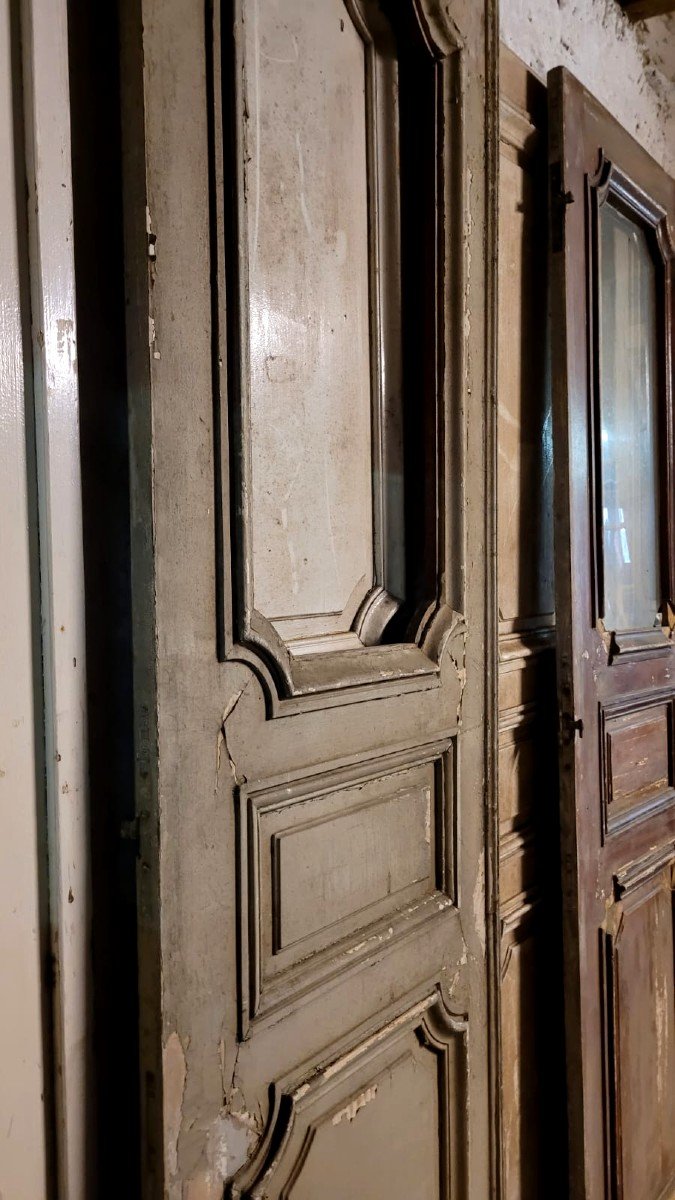 Lot De 6 Portes Louis XIV En Sapin -photo-1
