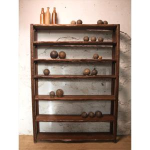 Trompe l'Oeil Wooden Bookcase 