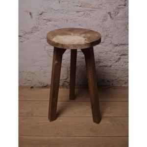 Breton Stool In The Style Of Jeanne Malivel