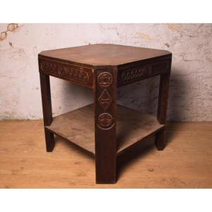 Table d’appoint Chêne dans l’esprit de Savina