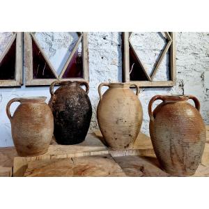 4 jarres en grés de la Borne