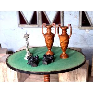 Wooden Cassolettes, Marquees And Candle-holders