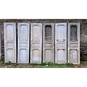 Lot De 6 Portes Louis XIV En Sapin 