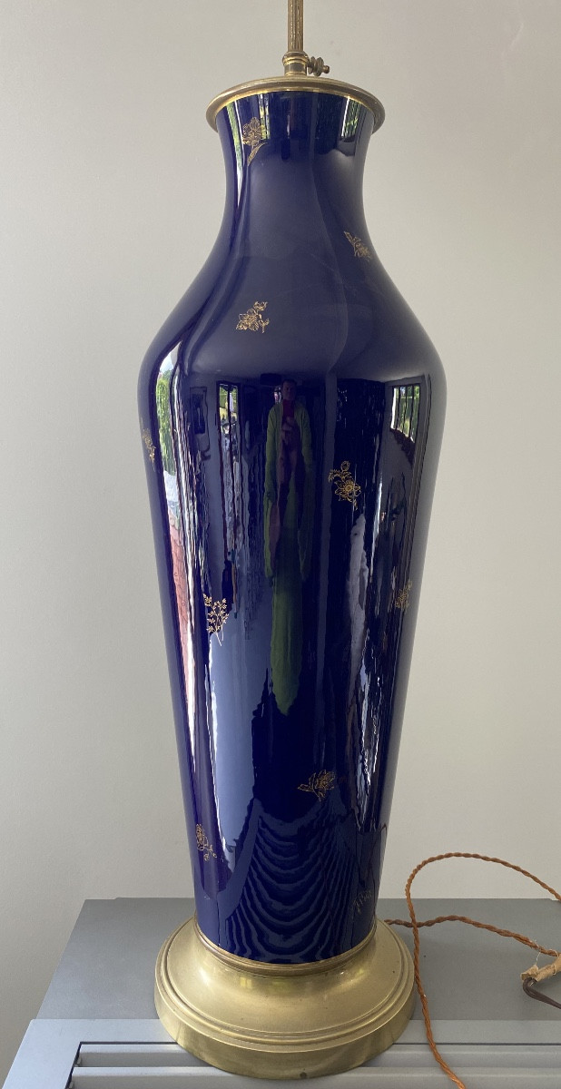 Large Sevres Lamp Base