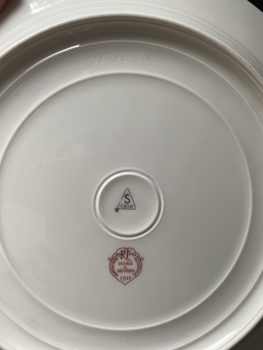8 assiettes Manufacture Nationale de Sevres 1910-photo-4
