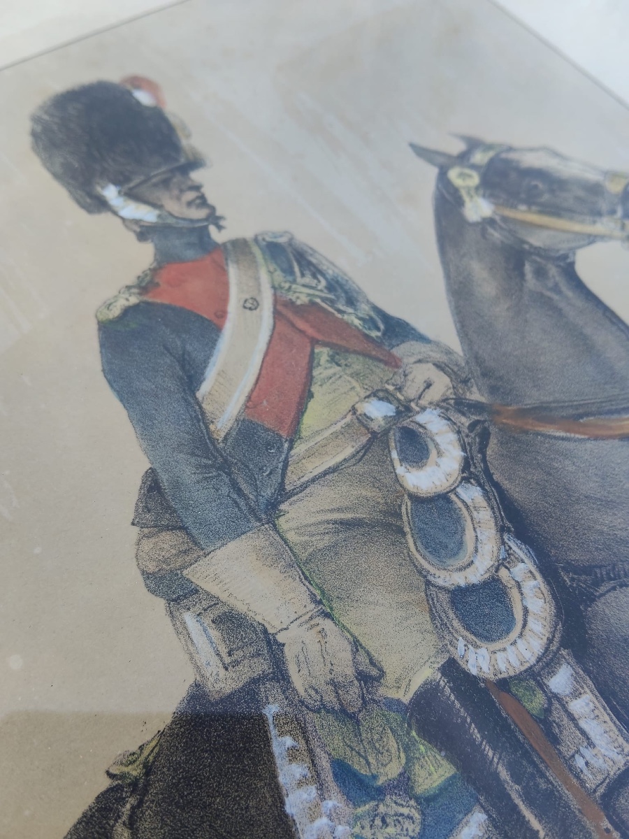 Engraving Of A Mounted Policeman By Charlet-photo-3