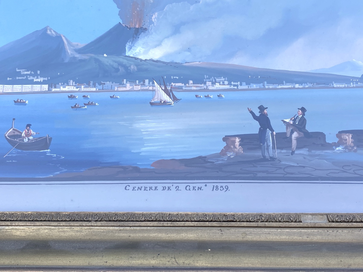 Large Neapolitan Gouache 1859-photo-3