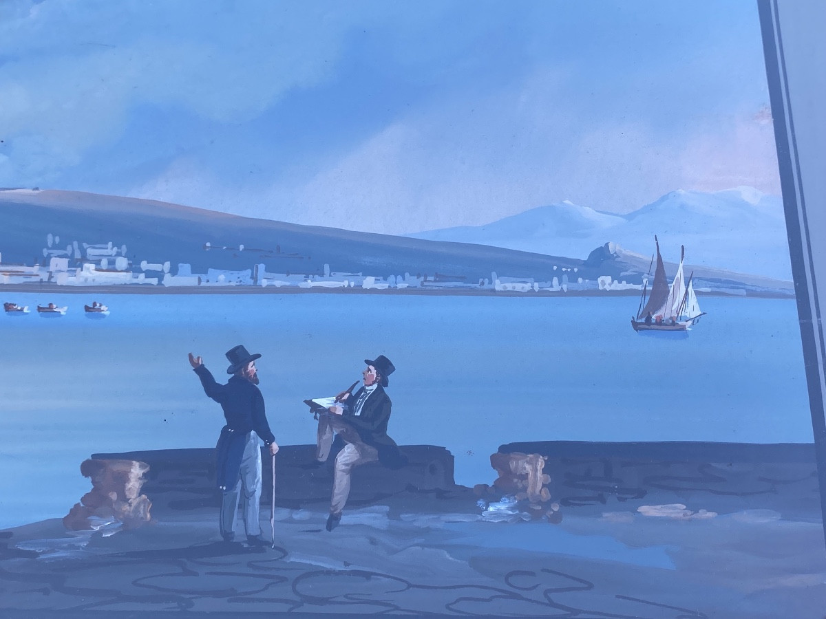 Large Neapolitan Gouache 1859-photo-4