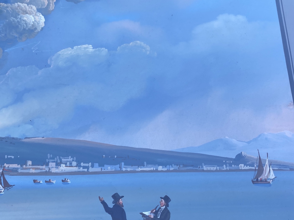 Large Neapolitan Gouache 1859-photo-3
