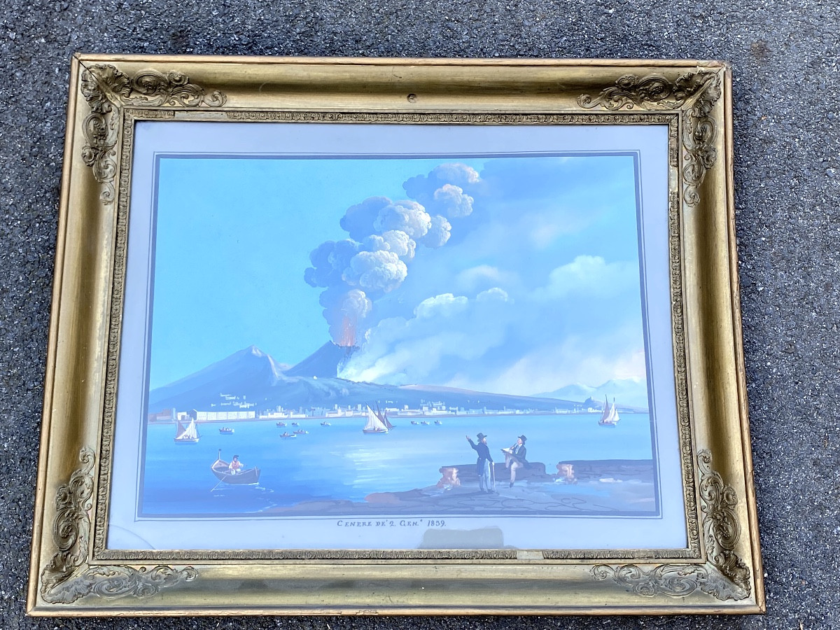 Large Neapolitan Gouache 1859