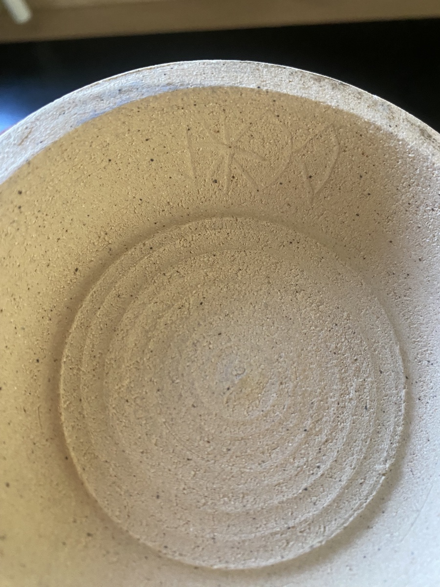 Stoneware Bowl Signed-photo-2