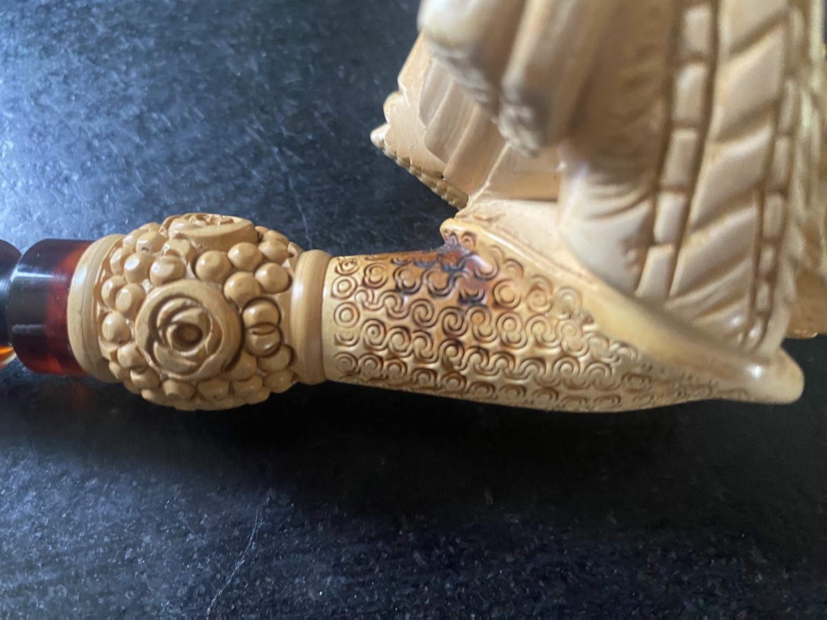 Meerschaum Pipe Sultan With Turban-photo-2