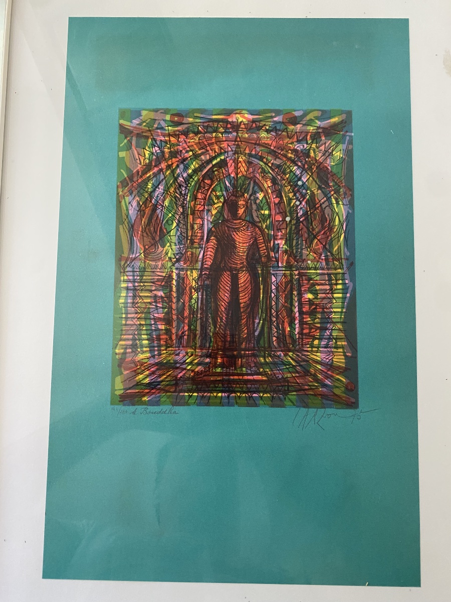 Lithograph By Jean Carzou, *the Buddha*, 144/250