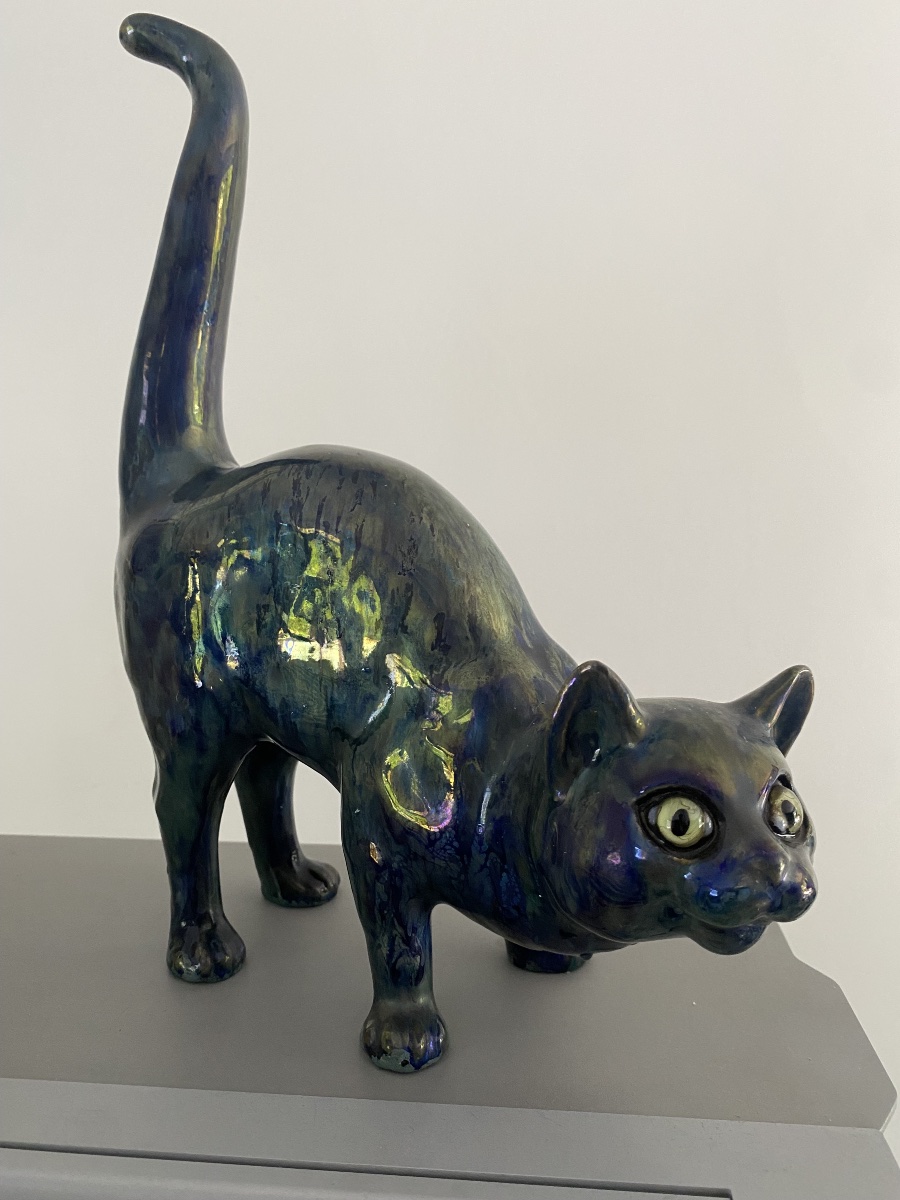 Chat gres flammé Charles Virion 