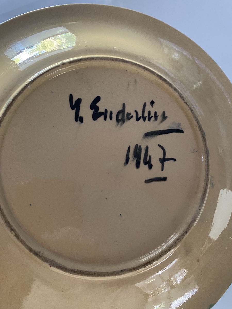 Yves Enderlin Keraluc Dish, 1947-photo-4