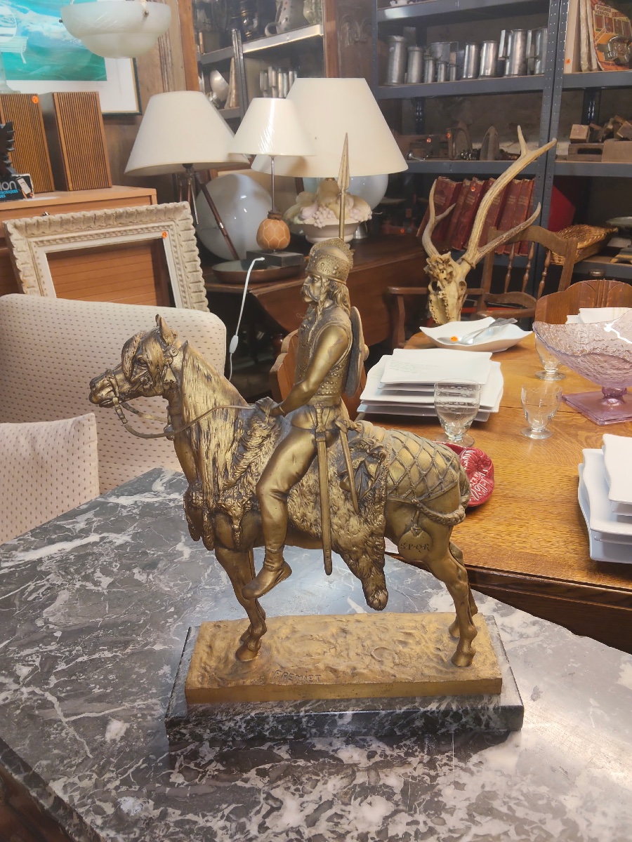 Bronze Statue Of Fremiet, The Gallic Chieftain 