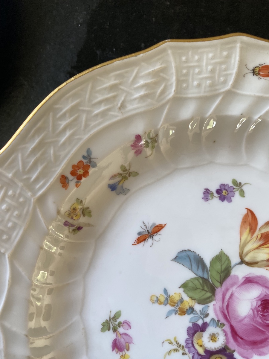 9 Assiettes Meissen 19 eme -photo-3