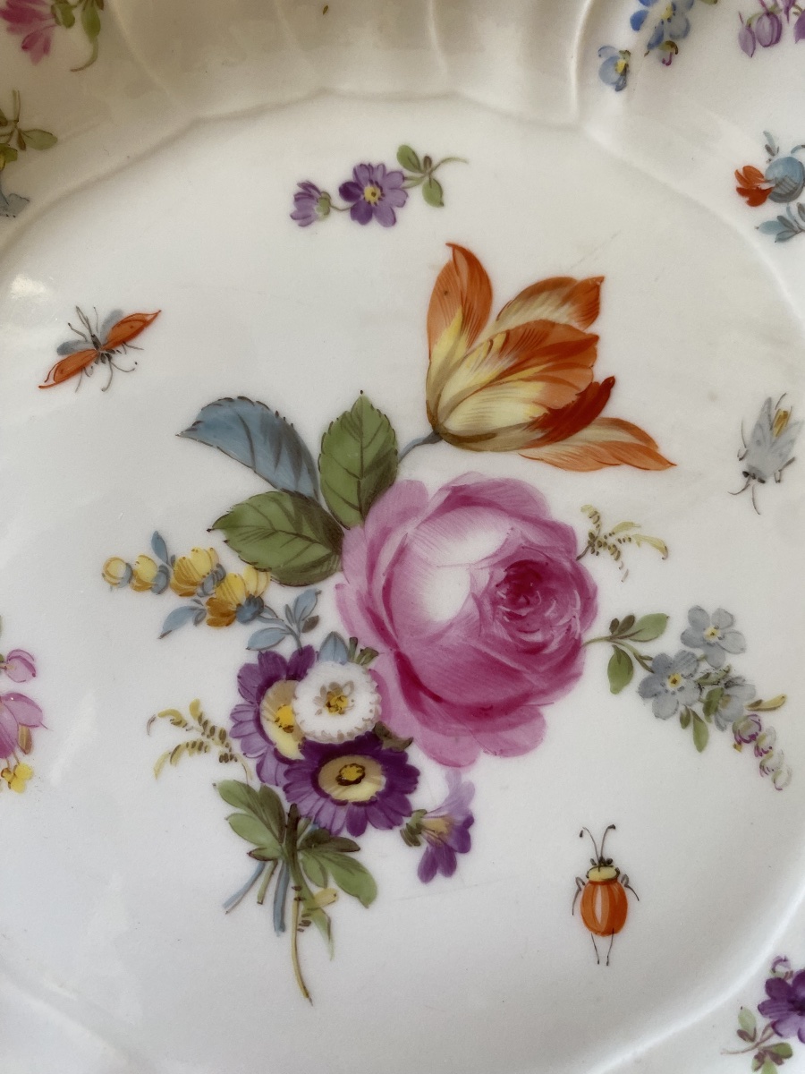 9 Assiettes Meissen 19 eme 