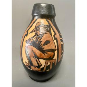 Vase Quimper Odetta Art Deco Paul Fouillen