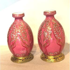 Pair Of Sèvres Art Nouveau Vases