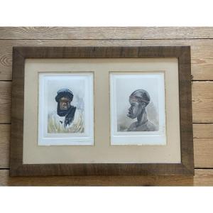 Paire De Gravures Années 30 Afrique 