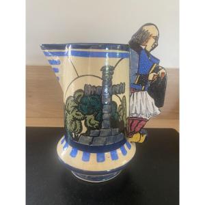 Art Deco Jug Paul Fouillen Quimper