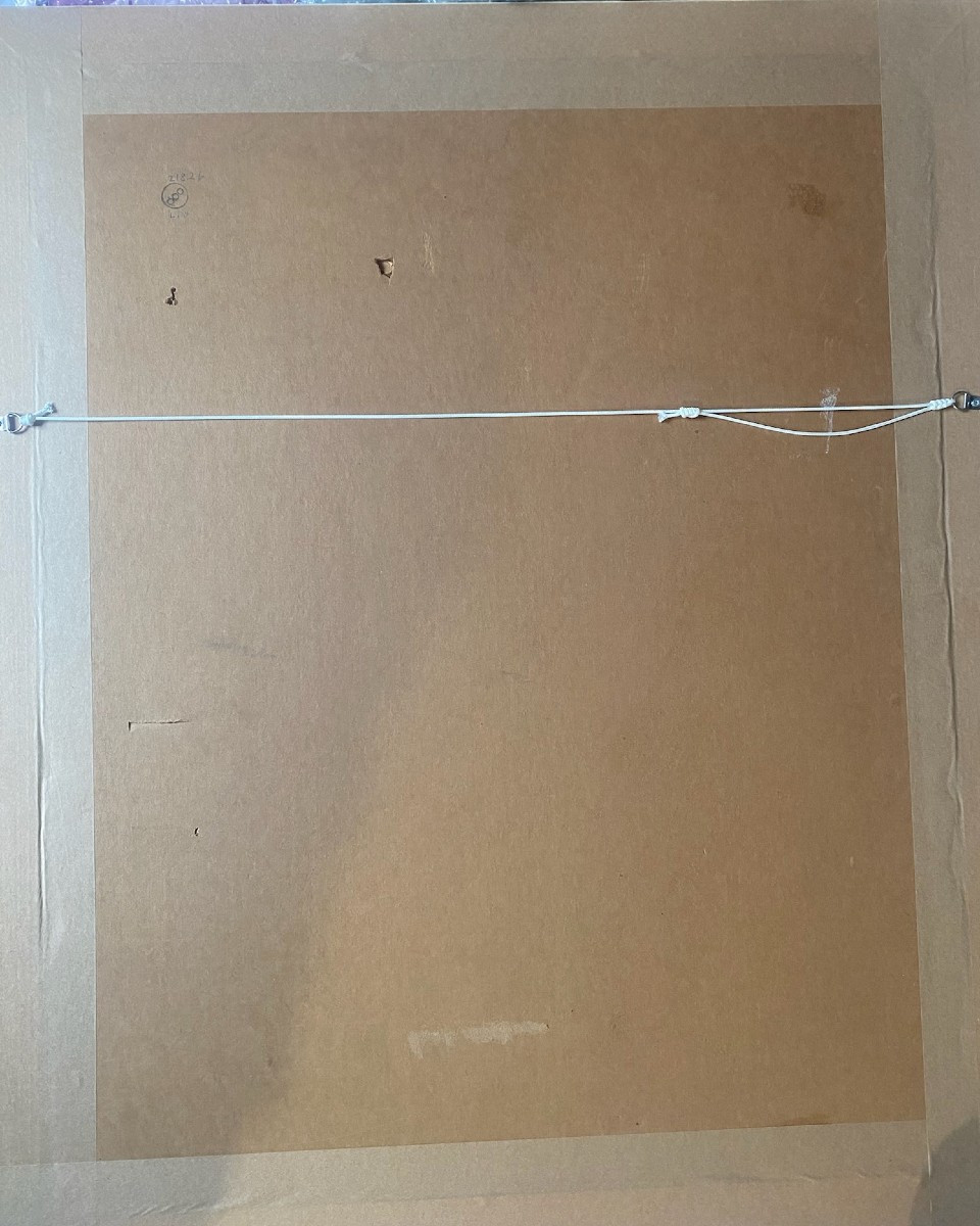 Claudio Bravo - Male Draped Figure, Hyperrealistic Conté Crayon Drawing-photo-2