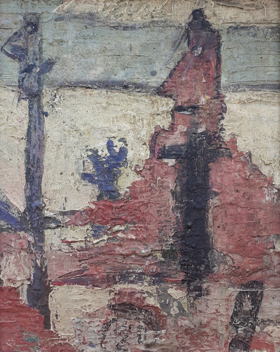 Art Brut, Circle Of Dubuffet, 1950s: Abstract Figues  Easter Island Moai Statues