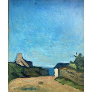 Charles Lapicque: Cabins By The Sea, Brittany Circa 1927