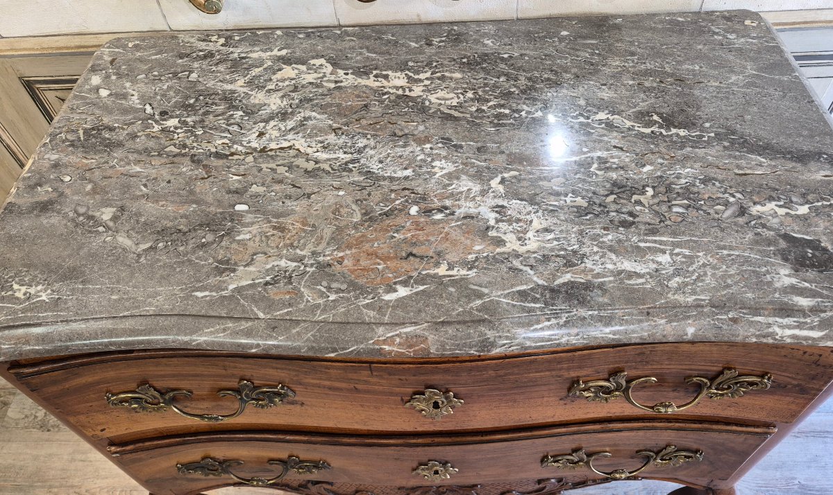 Louis XV-era Chest Of Drawers With A Hopping Design-photo-2