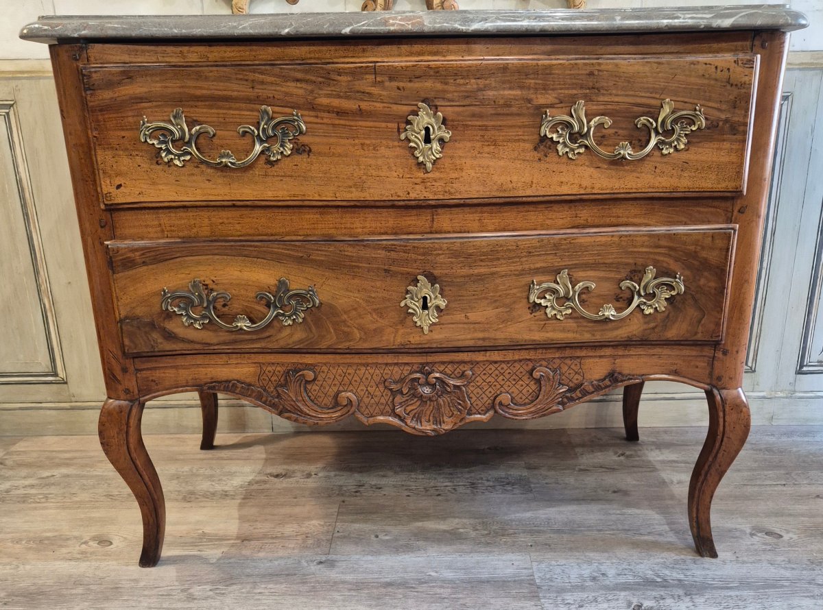 Commode sauteuse d'époque Louis XV