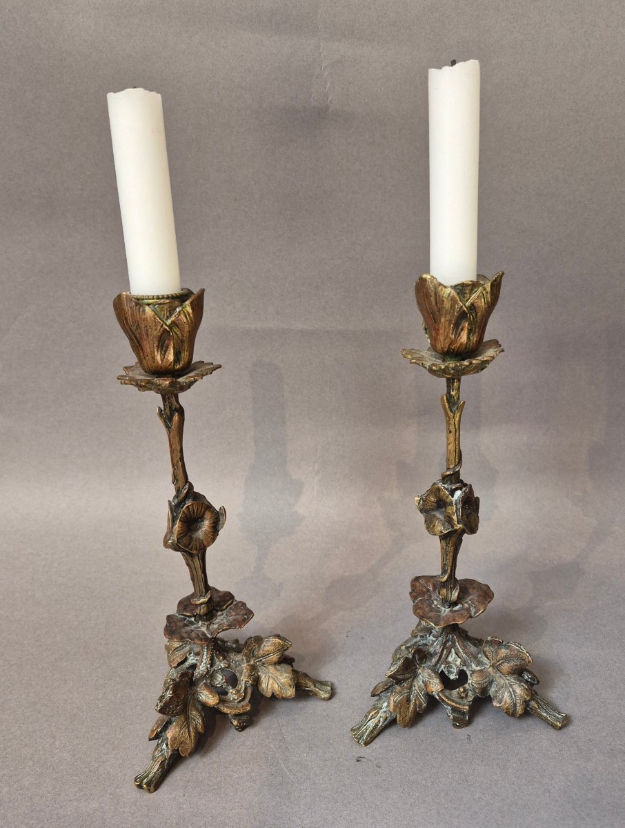 Pair Of Candleholders 