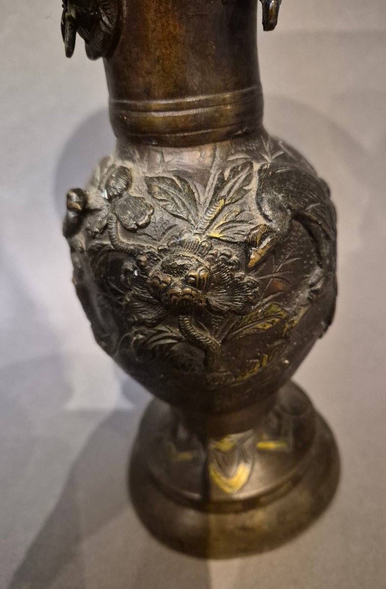 Chine Paire de vases en bronze -photo-4
